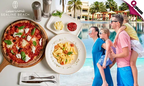 Pool & Beach Access with International Buffet OR Italian Set Menu at Sealine Beach Resort!